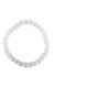 Bracelet Cristal de Roche Perles rondes 6mm mates