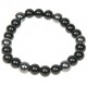 Bracelet perles rondes Onyx - Hématite