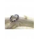 Bracelet Oeil de tigre - hématite - pierre de lave - bois