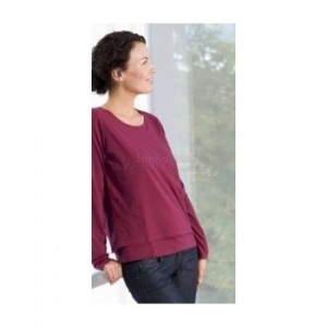 T-shirt Jenna Manches longues Prune Taille XXL Carriwell